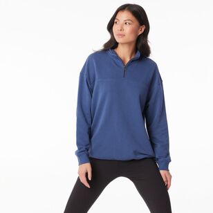 LMA Active Women's 1/4 Zip Sweat Top Airforce