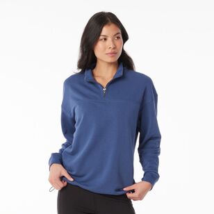 LMA Active Women's 1/4 Zip Sweat Top Airforce