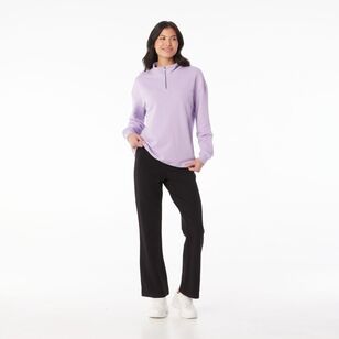 LMA Active Women's 1/4 Zip Sweat Top Lavender