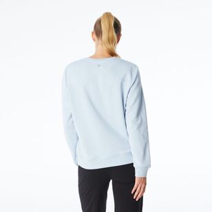 LMA Women's Spliced Sweat Top Soft Blue