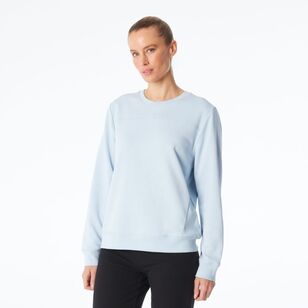 LMA Women's Spliced Sweat Top Soft Blue