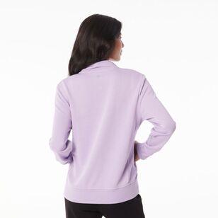 LMA Women's Zip Through Fleece Jacket Lavender