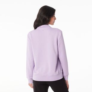 LMA Women's Zip Through Fleece Jacket Lavender