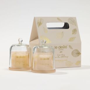 Le Desire Joy Candle Twin Pack Gold 200g Gold