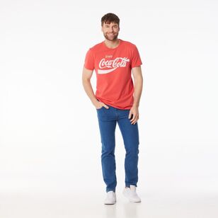 Coca Cola Men's Short Sleeve Tee Red