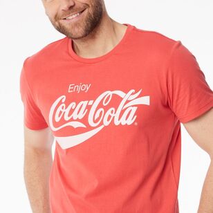 Coca Cola Men's Short Sleeve Tee Red