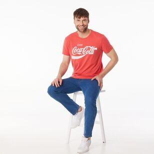 Coca Cola Men's Short Sleeve Tee Red