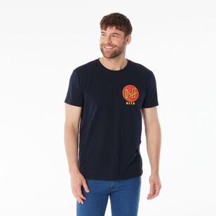 Simpsons Men's Homer Simpson Duff Tee Navy