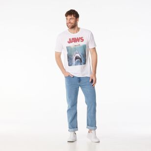 Universal Men's Jaws Short Sleeve Tee White