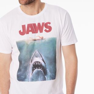 Universal Men's Jaws Short Sleeve Tee White