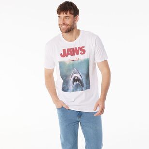 Universal Men's Jaws Short Sleeve Tee White