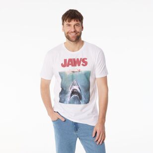 Universal Men's Jaws Short Sleeve Tee White