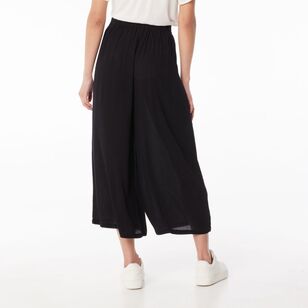 Khoko Collection Women's Crinkle Pants Black