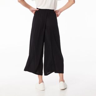 Khoko Collection Women's Crinkle Pants Black