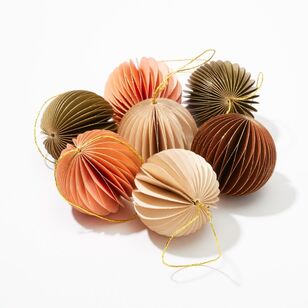 Chyka Home Onion Paper Tree Decoration Baubles 12 Pack