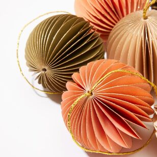 Chyka Home Onion Paper Tree Decoration Baubles 12 Pack