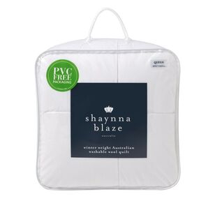 Shaynna Blaze 450 GSM Australian Washable Wool Quilt White