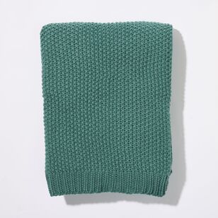 Soren Luna Knitted Throw Sage 130 x 170 cm