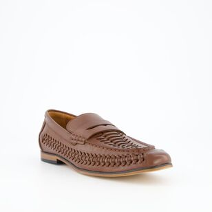 JC Lanyon Men's Hayden Slip On Harachi Shoes Tan