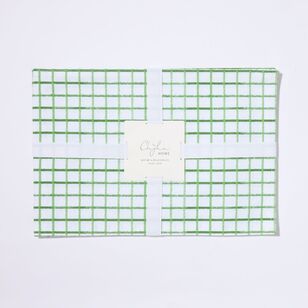 Chyka Cotton 33 x 48 cm Placemat 4 Pack Green Check