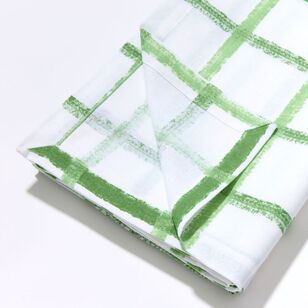 Chyka Cotton 150 x 260 cm Tablecloth Green Check