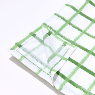 Chyka Cotton 180 x 320 cm Tablecloth Green Check