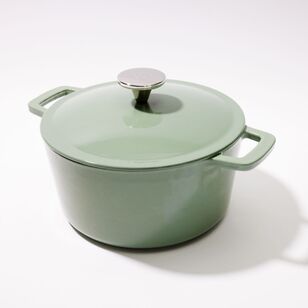 Smith + Nobel Colour Kitchen 5 L Cast Iron Casserole Sage