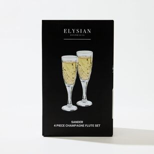 Elysian Sander Champagne Flutes Set of 4