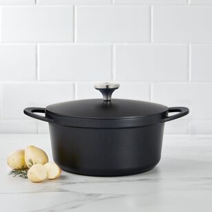 Maxwell & Williams Agile 4.2L Non-Stick Casserole Pot Black