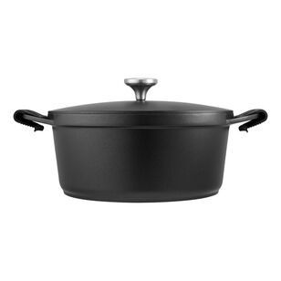 Maxwell & Williams Agile 6.3L Non-Stick Casserole Pot Black