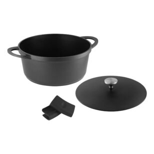 Maxwell & Williams Agile 6.3L Non-Stick Casserole Pot Black