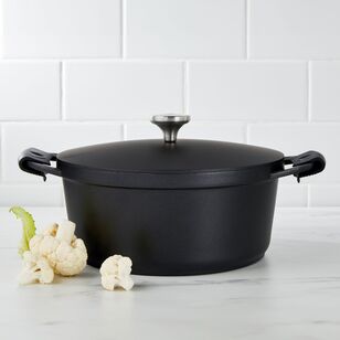 Maxwell & Williams Agile 6.3L Non-Stick Casserole Pot Black