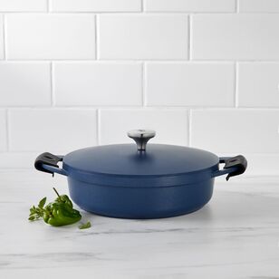 Maxwell & Williams Agile 4L Non-Stick Shallow Casserole Pot Navy