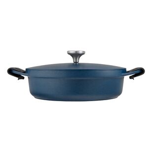 Maxwell & Williams Agile 4L Non-Stick Shallow Casserole Pot Navy