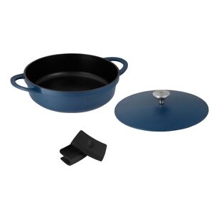 Maxwell & Williams Agile 4L Non-Stick Shallow Casserole Pot Navy