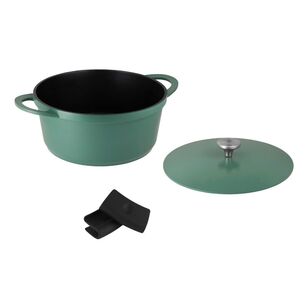 Maxwell & Williams Agile 6.3L Non-Stick Casserole Pot Sage