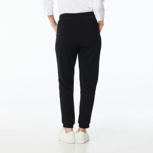 Khoko Collection Women's French Terry Trackpant Joggers Black