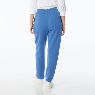 Khoko Collection Women's French Terry Straight Trackpants Denim