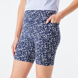 FILA Women's Taylor Bike Shorts Navy & Print