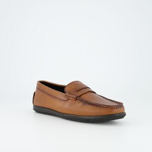 JC Lanyon Men's Peter Loafers Brown