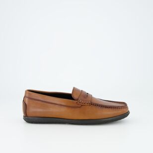 JC Lanyon Men's Peter Loafers Brown