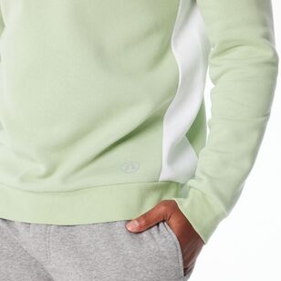 NMA Men's Crew Neck Sweat With Logo Lily Green