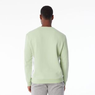 NMA Men's Crew Neck Sweat With Logo Lily Green