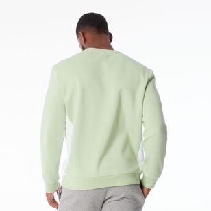 NMA Men's Crew Neck Sweat With Logo Lily Green