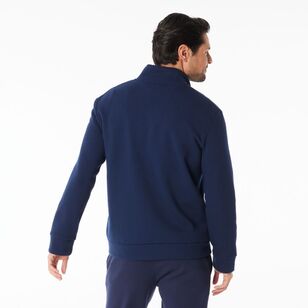 NMA Men's Zip Thru Fleece With Collar Navy