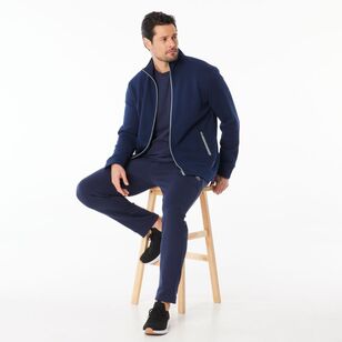 NMA Men's Zip Thru Fleece With Collar Navy