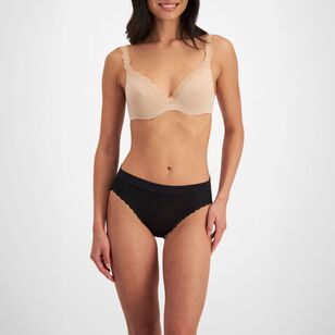 Berlei Women's Barely There Lace Bikini Brief Black