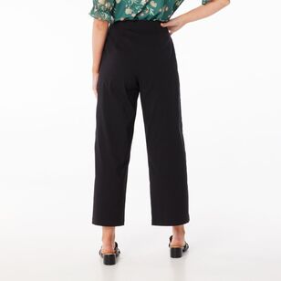 Leona Edmiston Ruby Women's Wide Leg Button Pants Black