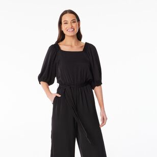 Leona Edmiston Ruby Women's Square Neck Jumpsuit Black