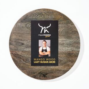 Miguel Maestre 40 cm Round Mango Wood Lazy Susan